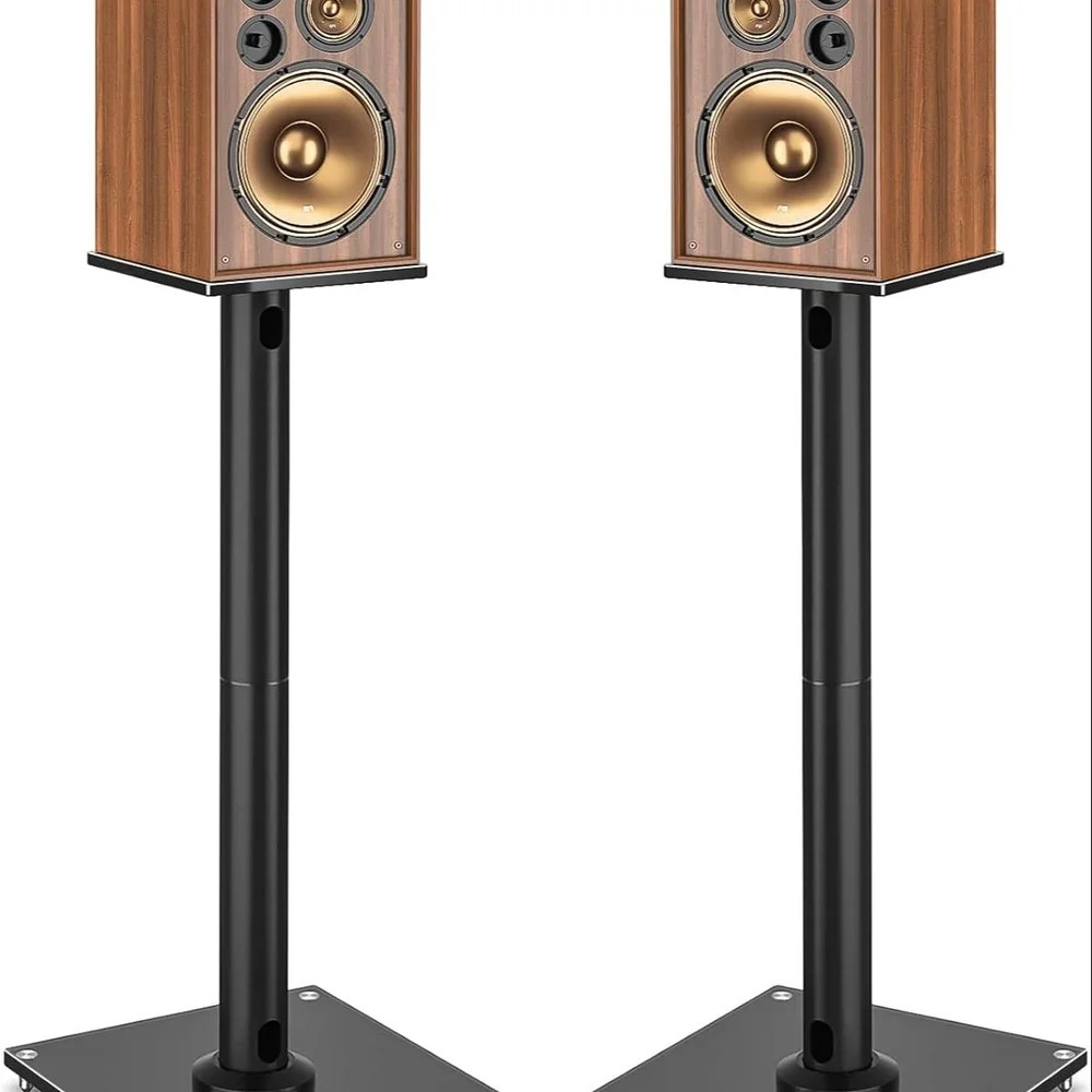 Audiovan AVT-PSM002 Mild Steel Floor Speaker Stands 24 Inch - Electronics & Electrical by Audiovan Tech Mumbai