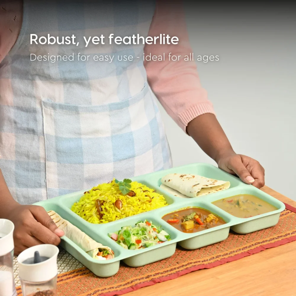 Biocomposite Partition Plates - Home & Kitchen by Monday and Co.