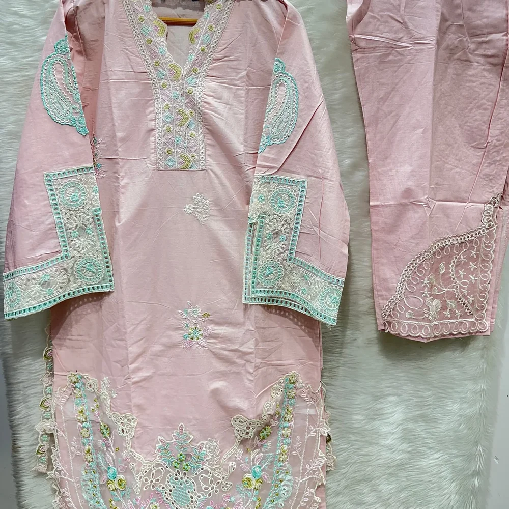 Embroidered Lawn Net Fabric - Textiles & Apparel by Ayzel Pvt. Ltd.