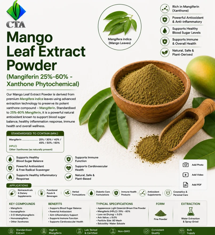 Mangifera Indica Leaf Extract Powder - Food & Agriculture by Central Trade Agency Pvt. Ltd.