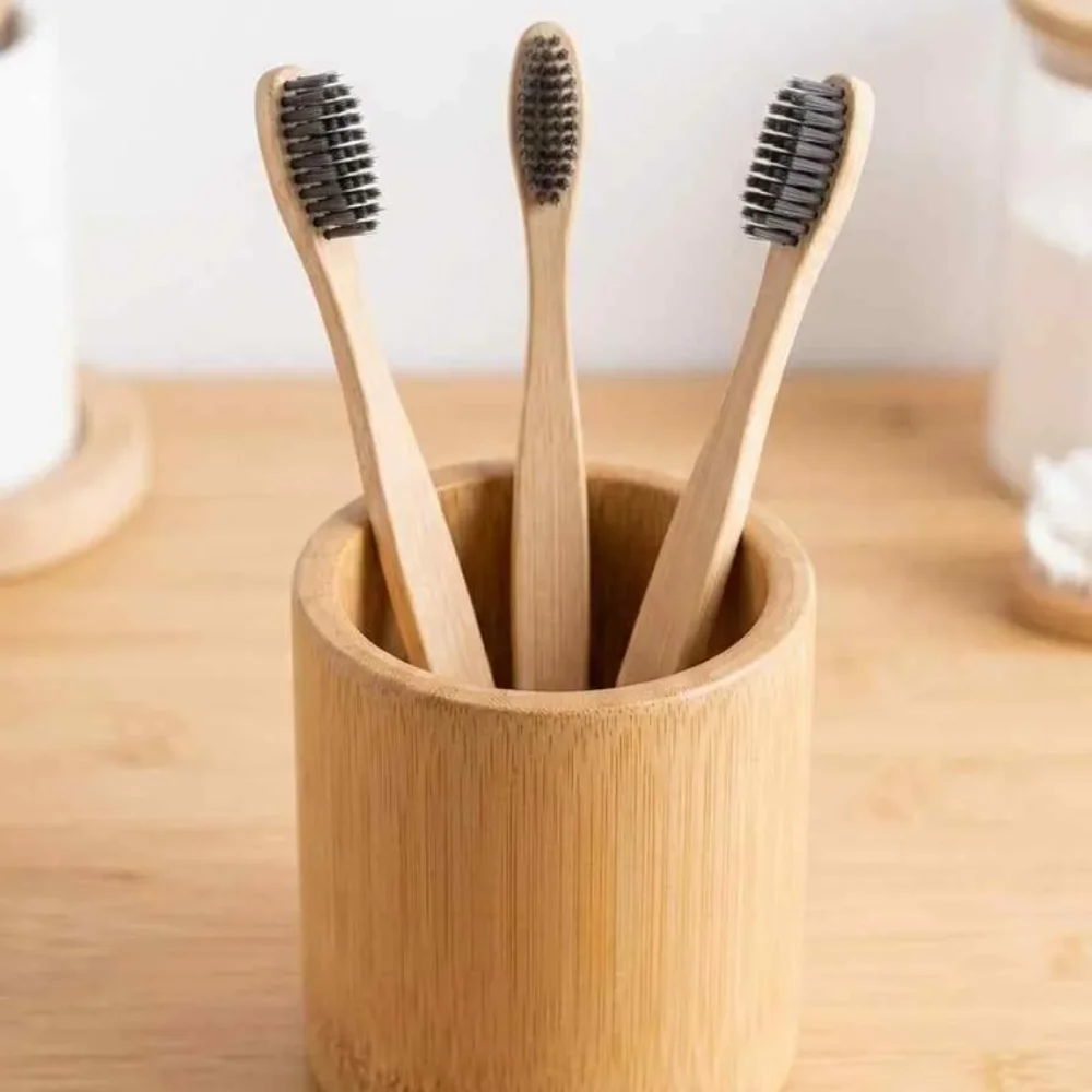 Bamboo Toothbrush Pack of 3 - Beauty & Personal Care by Kkenterprise