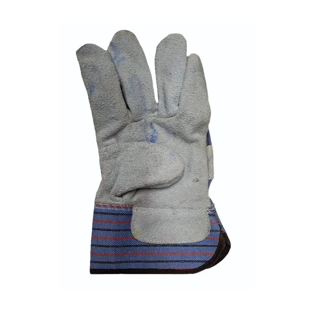 10 Inch Cotton Leather Gloves - Industrial Supplies & Tools by Aq Trading