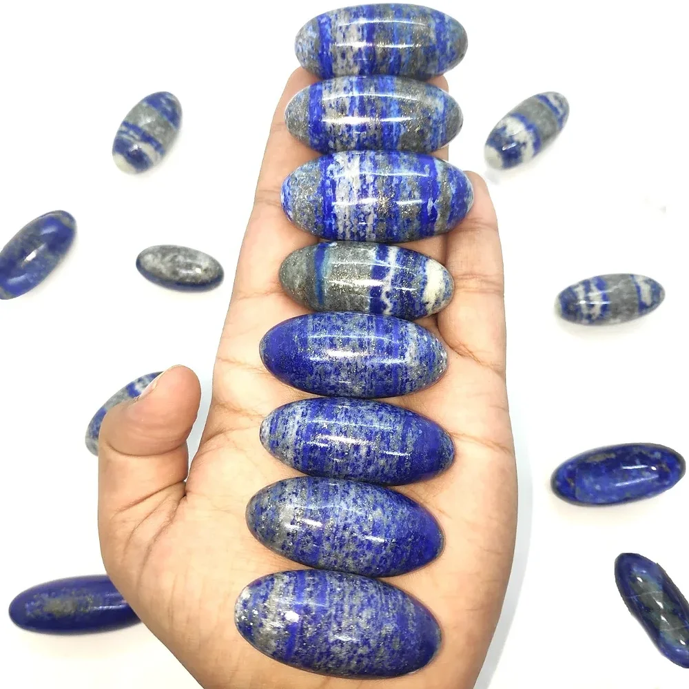Lapis Lazuli Gemstone Lingams - Handicrafts & Gifts by Zairish Global
