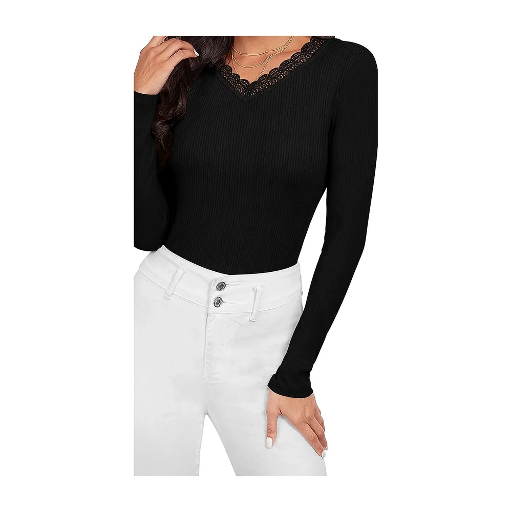 Black Round Neck Full Sleeve T-Shirt - Textiles & Apparel by Cara Exim