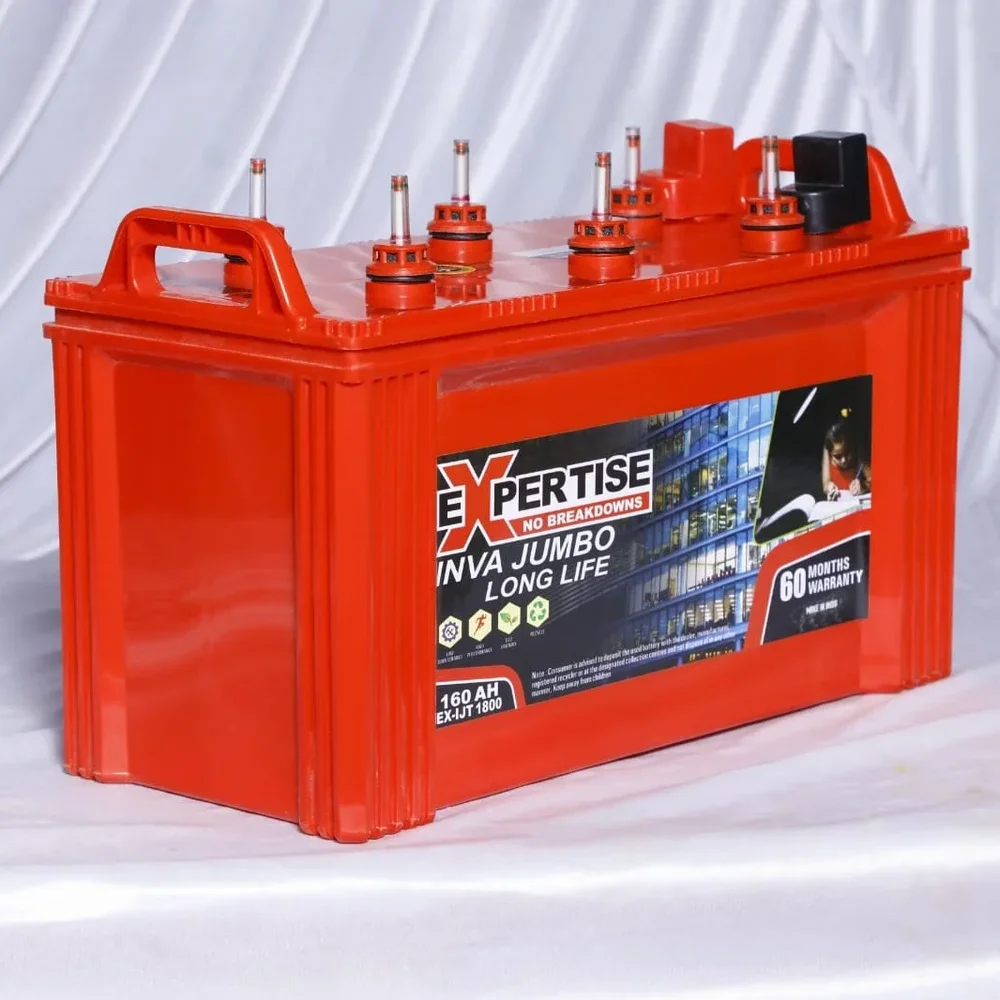 Expertise 160 AH Inva Jumbo Long Life Tubular Battery - Electronics & Electrical by Expertise Battery Manufacturers