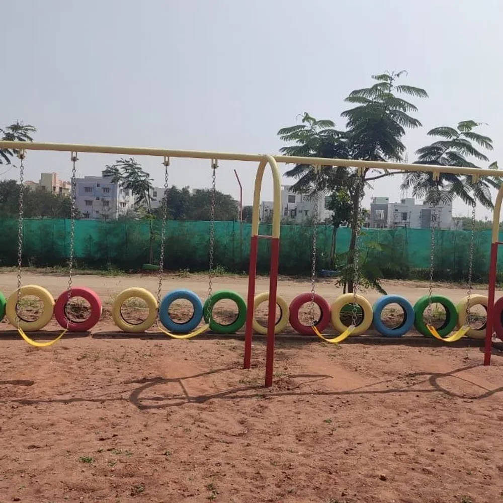 NAC Multicolor Metal Arch Outdoor Swing for 4 Children - Sports, Toys & Games by Nac Industries