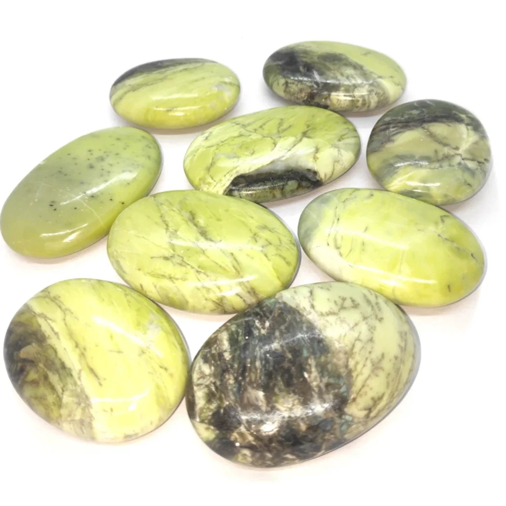 Green Serpentine Polished Stones - Gems & Jewelry by Zairish Global
