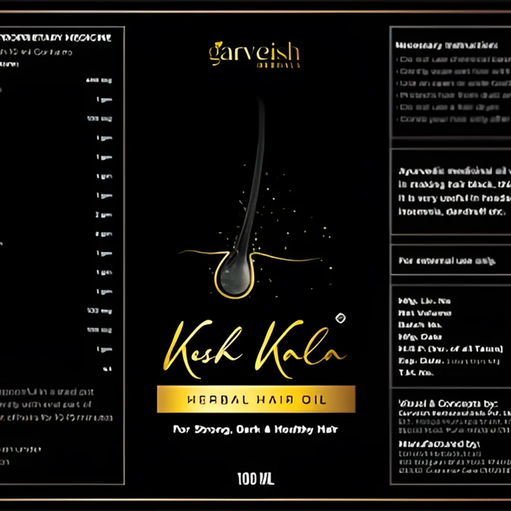 Garveish KESH KALA Herbal Ayurvedic Hair Oil 100ml Bottle - Healthcare & Medical by Garveish Herbaceuticals Pvt. Ltd.