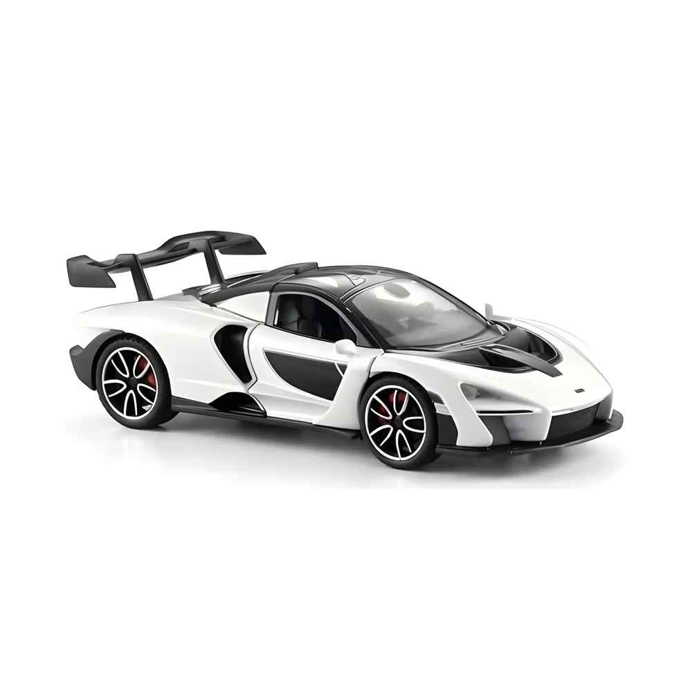 Toy Arena Dodge Challenger Srt Diecast Toy Car Black With Stripes (Mc White) - Sports, Toys & Games by Unique Enterprises