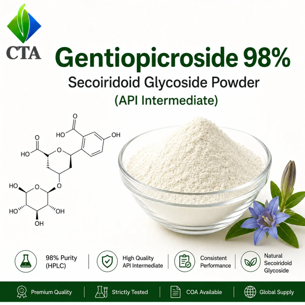 Gentiopicroside 98% API Intermediate Powder - Chemicals & Raw Materials by Central Trade Agency Pvt. Ltd.