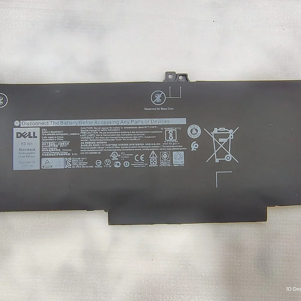 Dell MXV9V 60Wh Li-ion Laptop Battery - Electronics & Electrical by Kingfast Technologies
