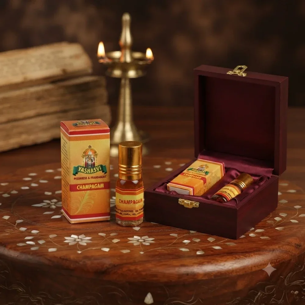 Yashasvi's Champagam Natural Handmade Fragrance Oil 3 ML - Beauty & Personal Care by Yashasvi Perfumes and Fragrances