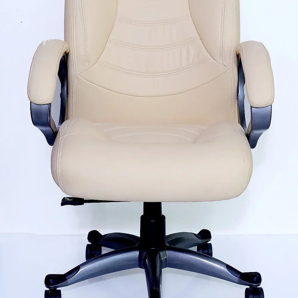 Cream Mid Back Revolving Office Chair - Furniture & Interiors by IAFA Furniture Pvt. Ltd.