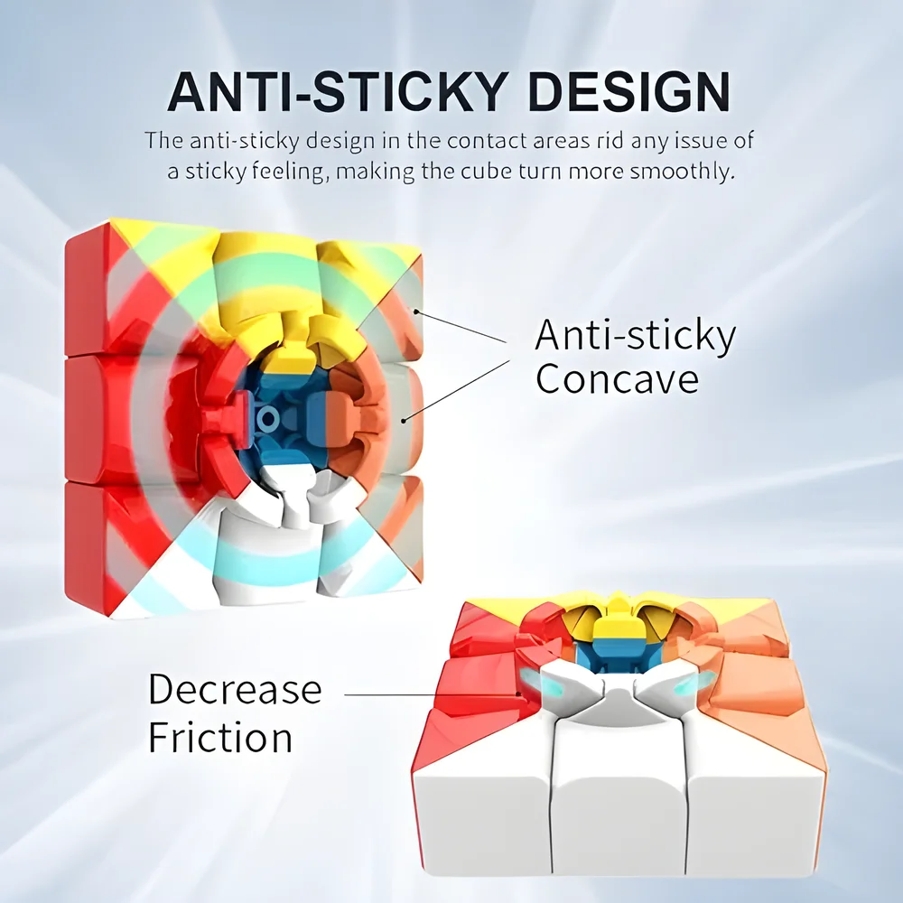 Moyu MFJS Meilong 3x3 Stickerless Magic Cube - Sports, Toys & Games by Unique Enterprises