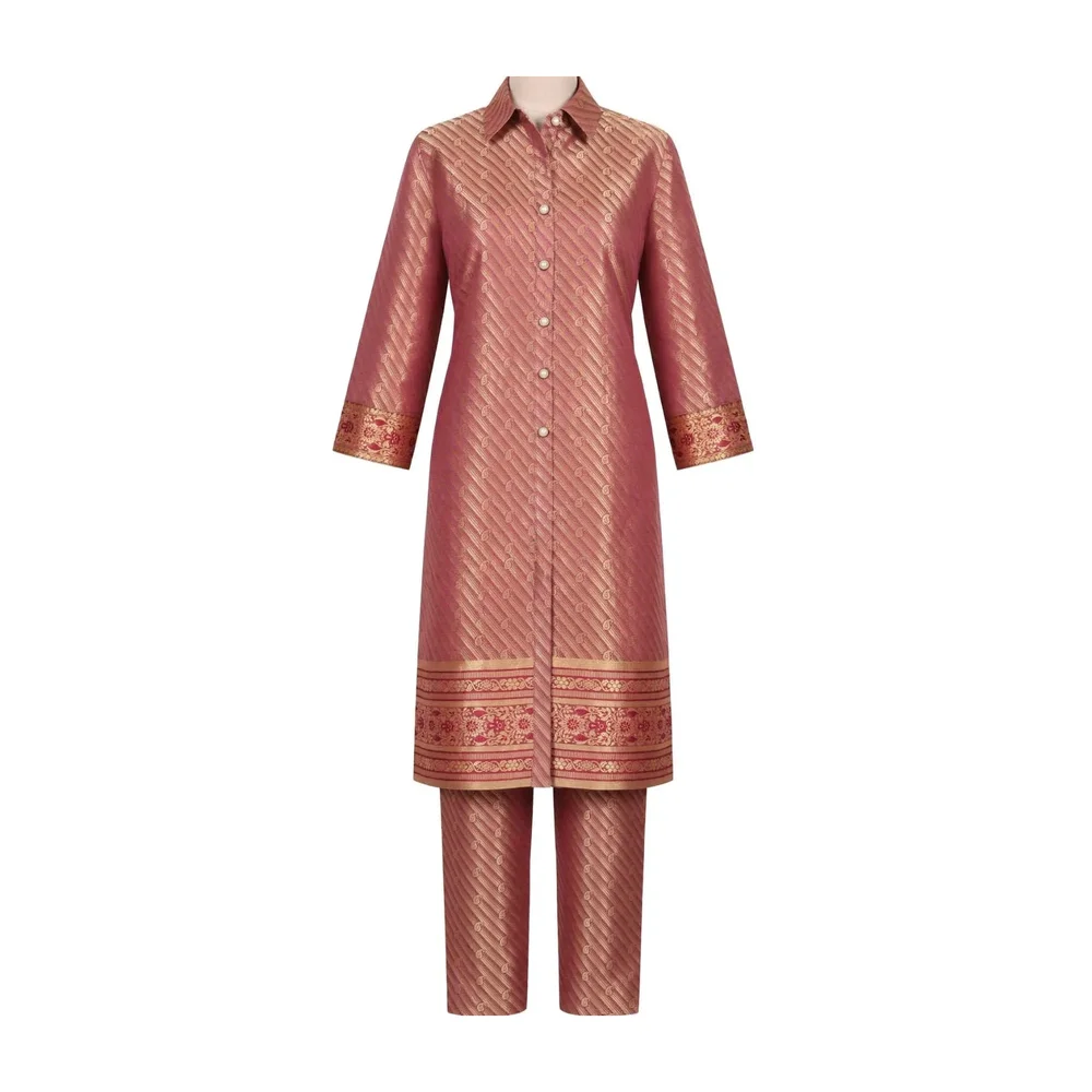 Banarasi Brocade Silk Kurta and Pant Co-ord Set - Textiles & Apparel by Marvel Creation