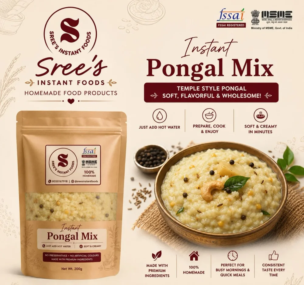 Sree’s Instant Pongal Mix for Quick Meals
