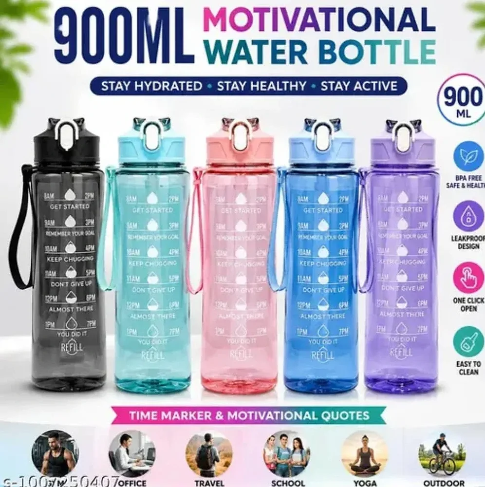Leak-Proof Bpa-Free Plastic Bottle - Home & Kitchen by R.S. Traders