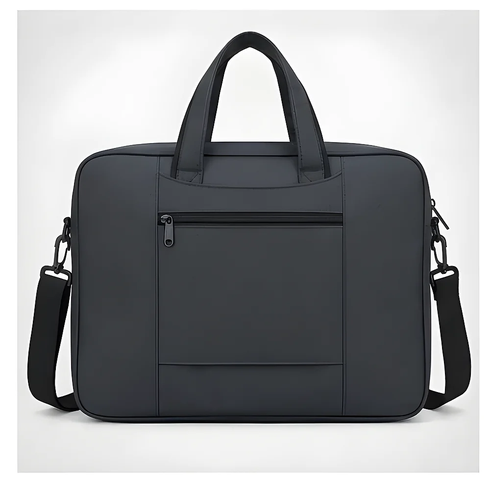Dark Grey Messenger Bag with Zipper Closure - Footwear, Bags & Leather Goods by Aaditya Traders