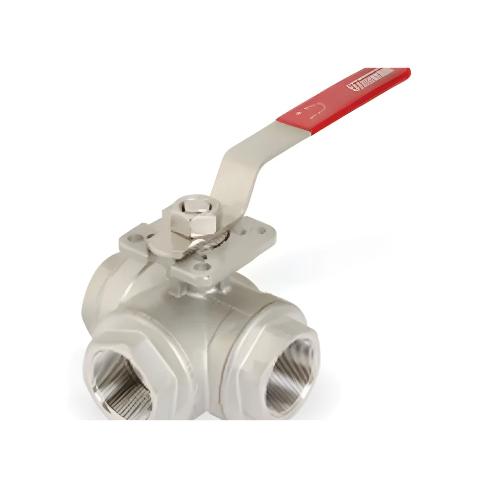 Stainless Steel Three Piece Screwed End Ball Valve - Industrial Supplies & Tools by JD Tech Industries