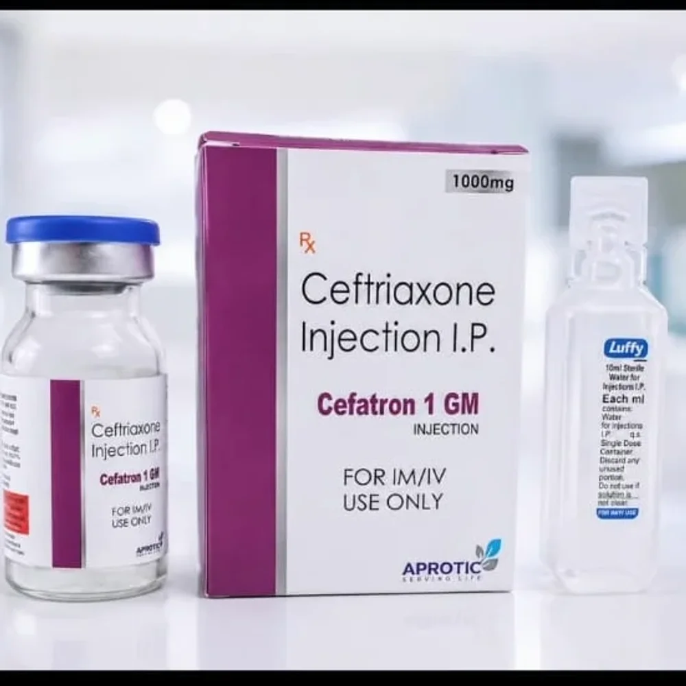 Ceftriaxone 1g Injection Vial - Healthcare & Medical by Aprotic Pharma