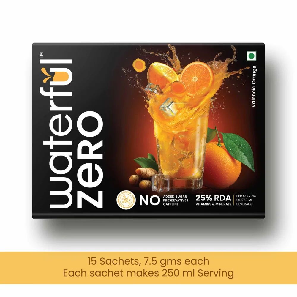 Waterful Zero Valencia Orange Energy Drink - Food & Agriculture by Stranza Brands Pvt. Ltd. - Branch
