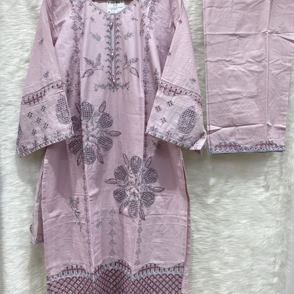 Embroidered Lawn Cotton Net Salwar Kameez - Textiles & Apparel by Ayzel Pvt. Ltd.
