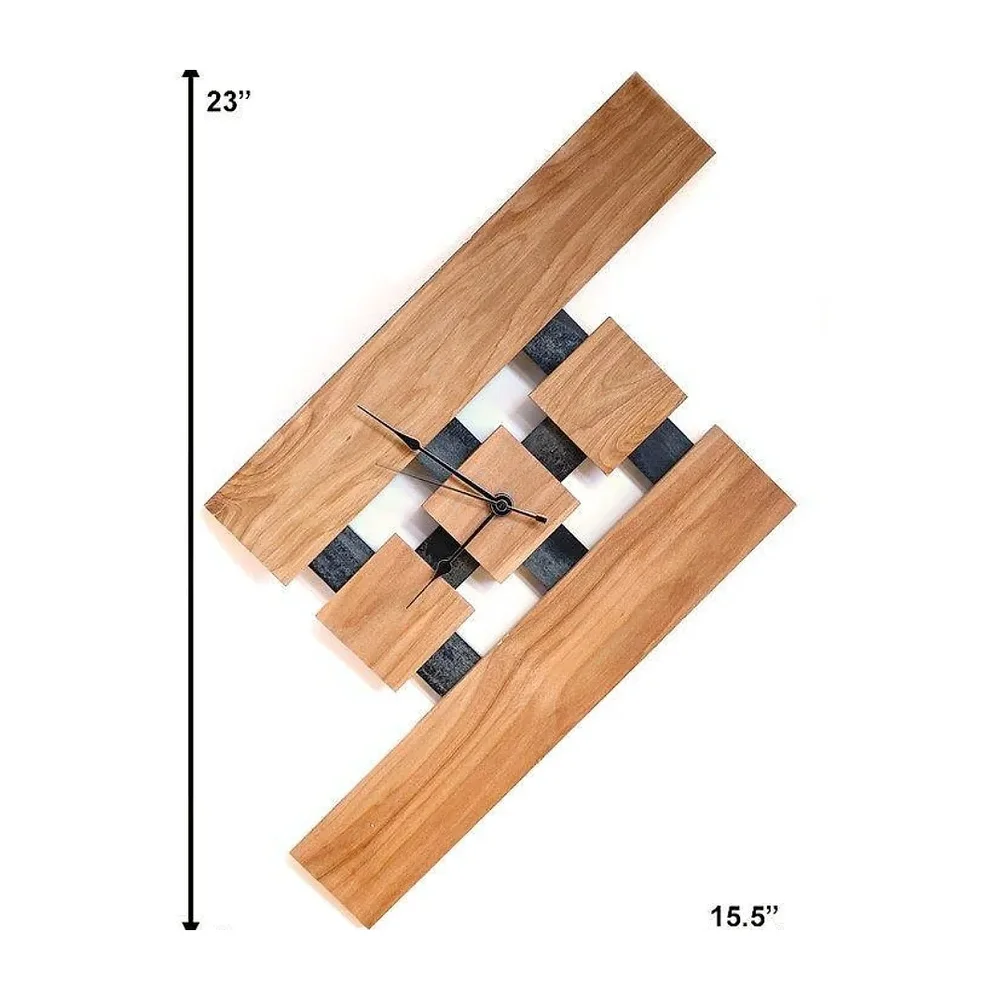 Rustic Wood Wall Clock - Home & Kitchen by Upcycle Furnishing India