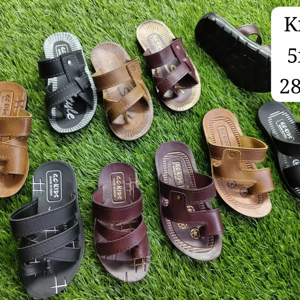 Kids Pu Slipper - Footwear, Bags & Leather Goods by Genzis Footwear