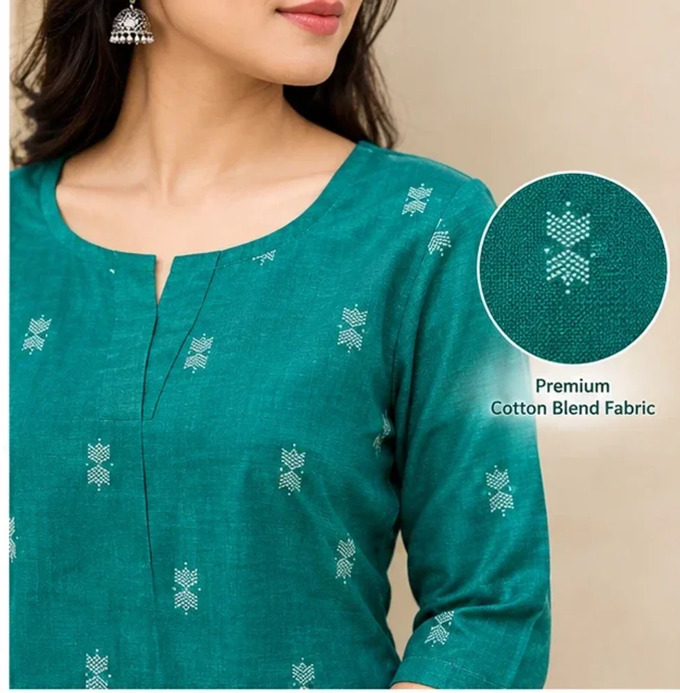 S SEINE Women's Cotton Blend Kurta Pant & Top Set - Textiles & Apparel by Golden Eagle Fashion's Enterprises