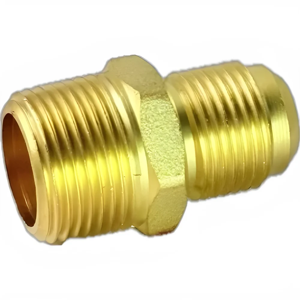 Brass Pipe Nipple, 1.7 Inch BSP Thread - Metals & Alloys by JD Tech Industries