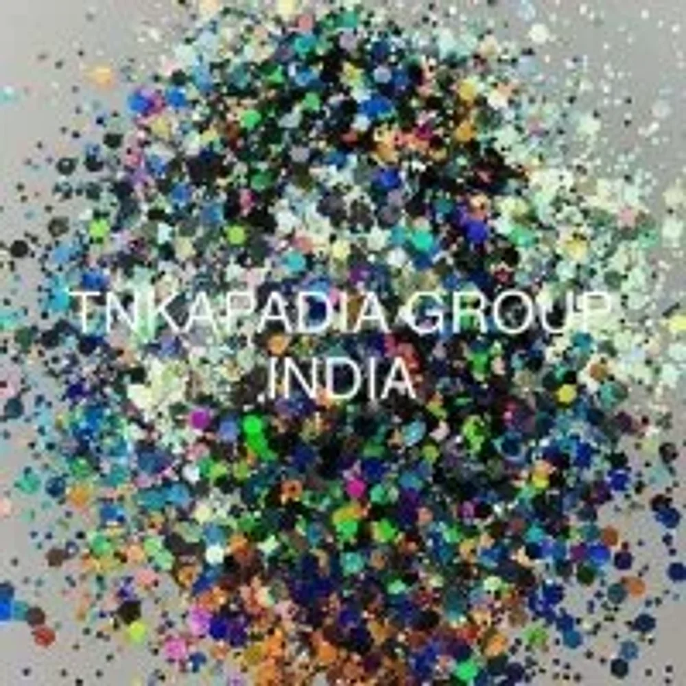 Multicolor Hexagonal Polyester Glitter Powder for Makeup - Chemicals & Raw Materials by Shri Vinayaga Traders