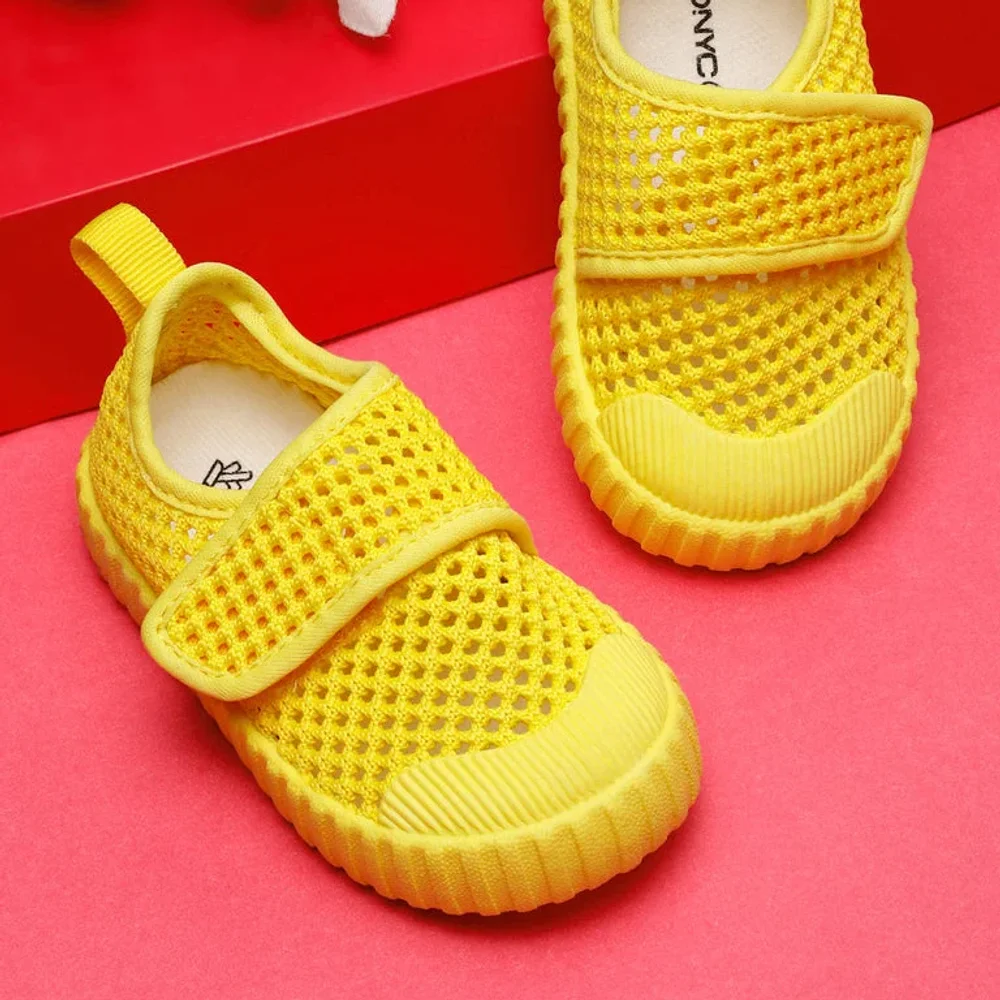 AIRY Breathable Yellow Toddler First Step Shoes - Footwear, Bags & Leather Goods by Parmar Brothers