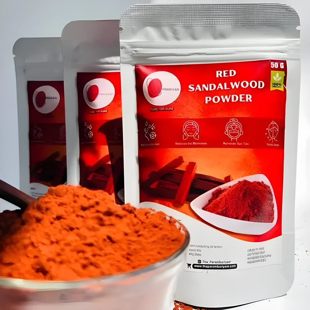 Natural Sandalwood Face Pack Powder - Beauty & Personal Care by Minu Herbals