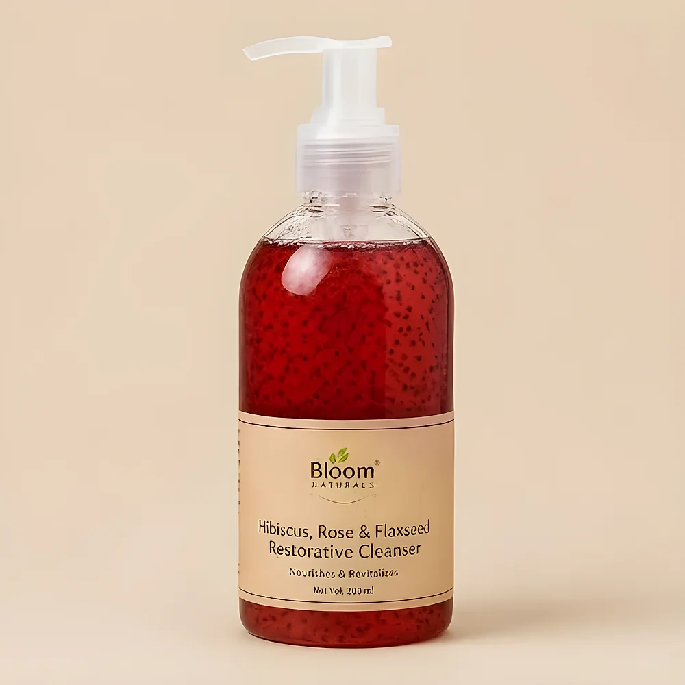 Hibiscus Rose Flaxseed Restorative Cleanser - Beauty & Personal Care by Bloom Naturals