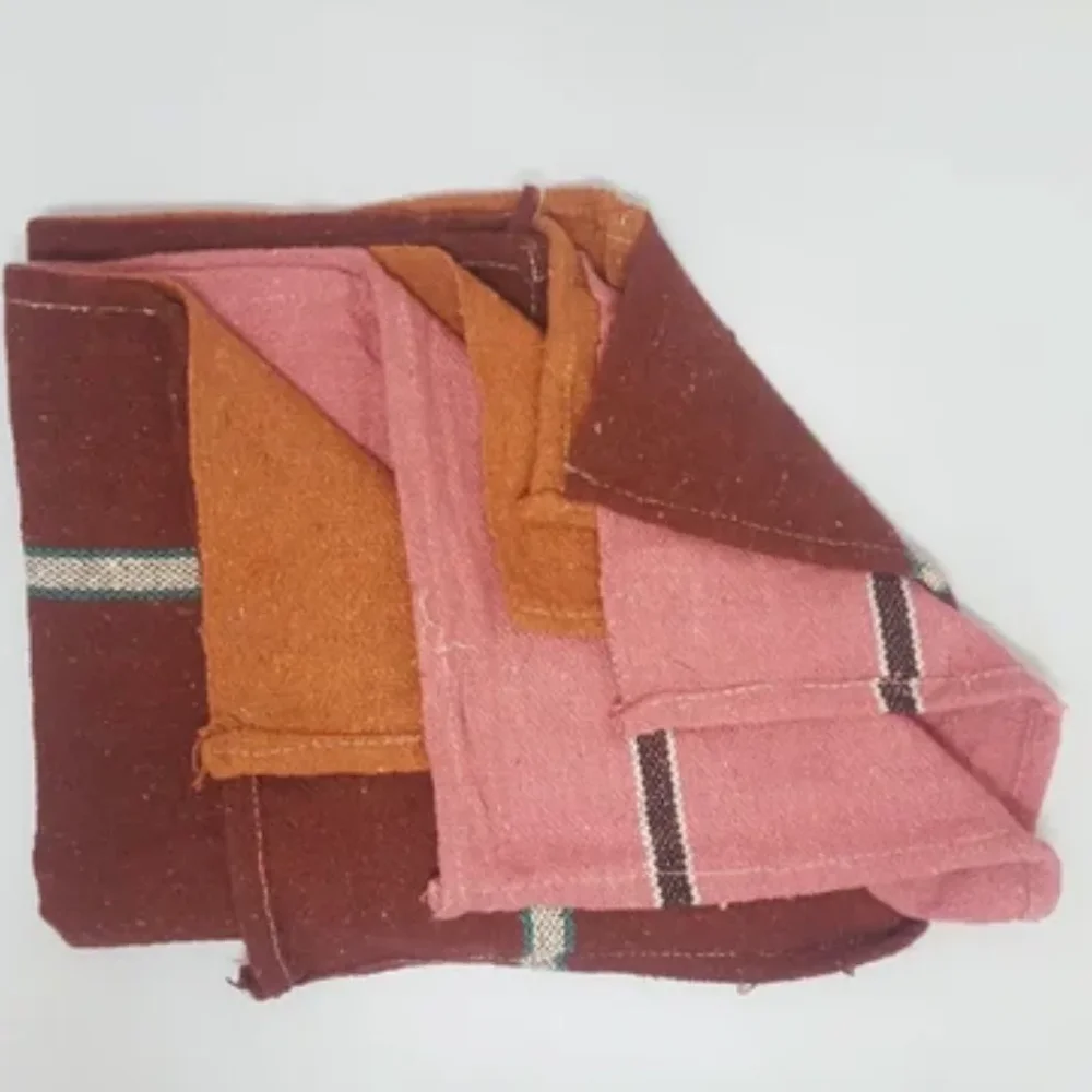 24x24 inch Cotton Striped Floor Duster - Home & Kitchen by Triveni Trading Co.