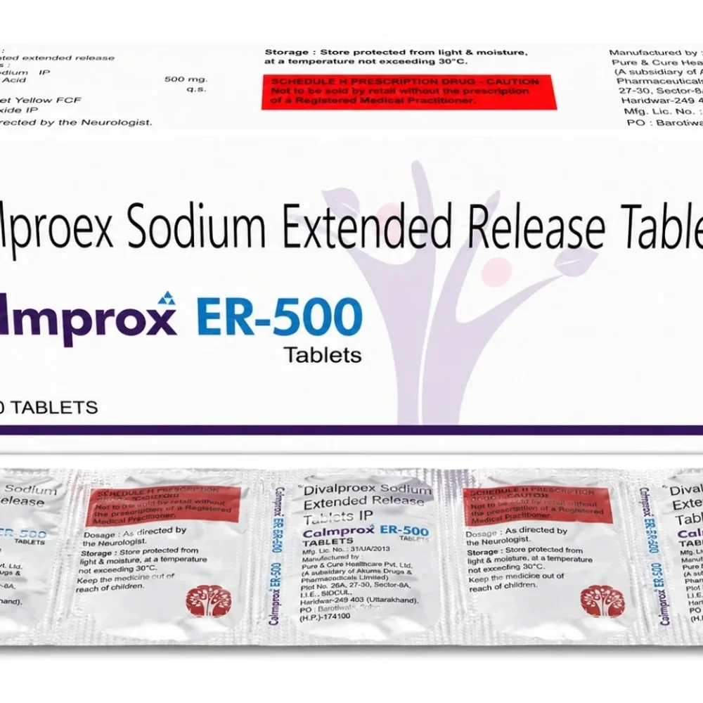 Divalproex Sodium 500 mg Sustained Release Tablets - Healthcare & Medical by Prector Lifesciences