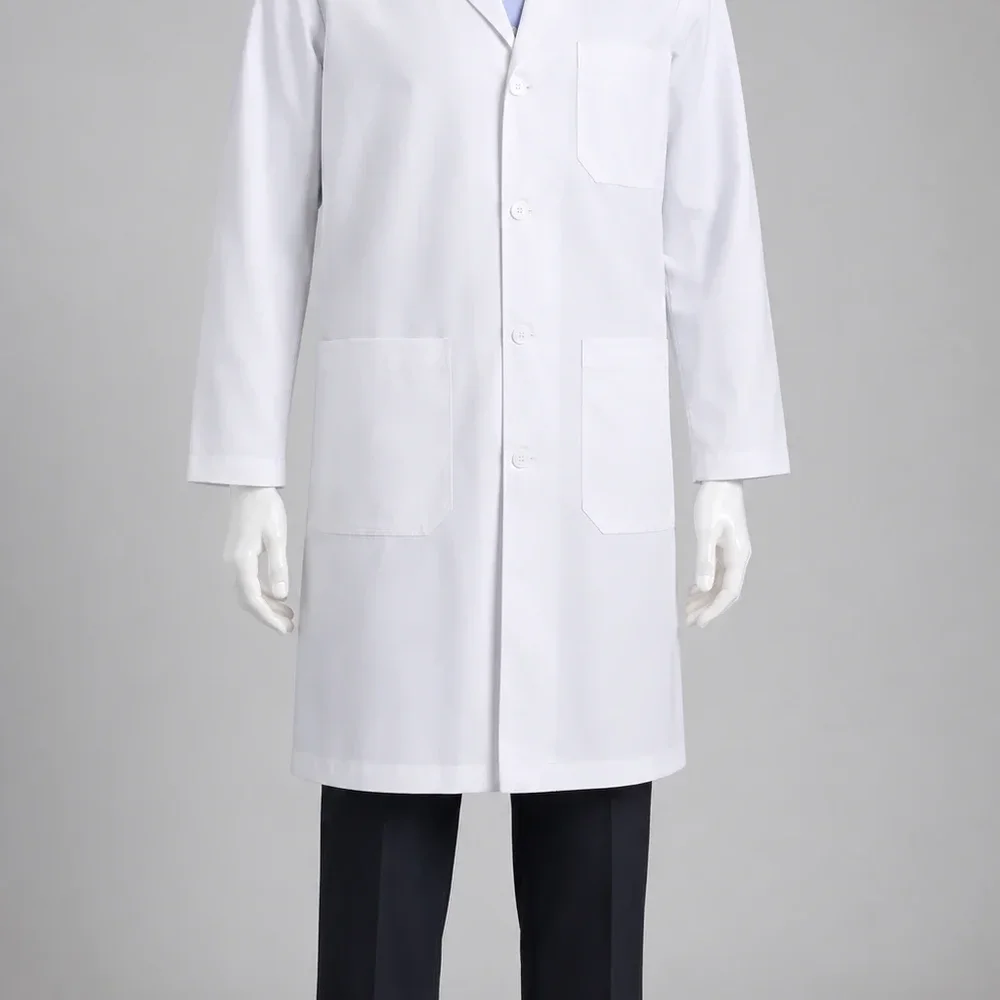 GUNINA Full Sleeve Notched Collar Lab Coat - Textiles & Apparel by Gunina Apparels