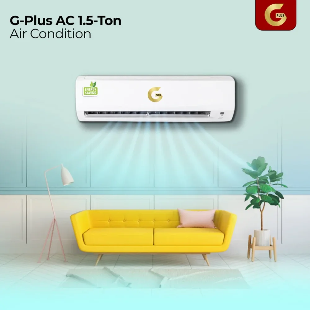 Gplus 1.5 Ton 3 Star Non-Inverter Split Air Conditioner - Electronics & Electrical by Garuda Mart India Pvt. Ltd.