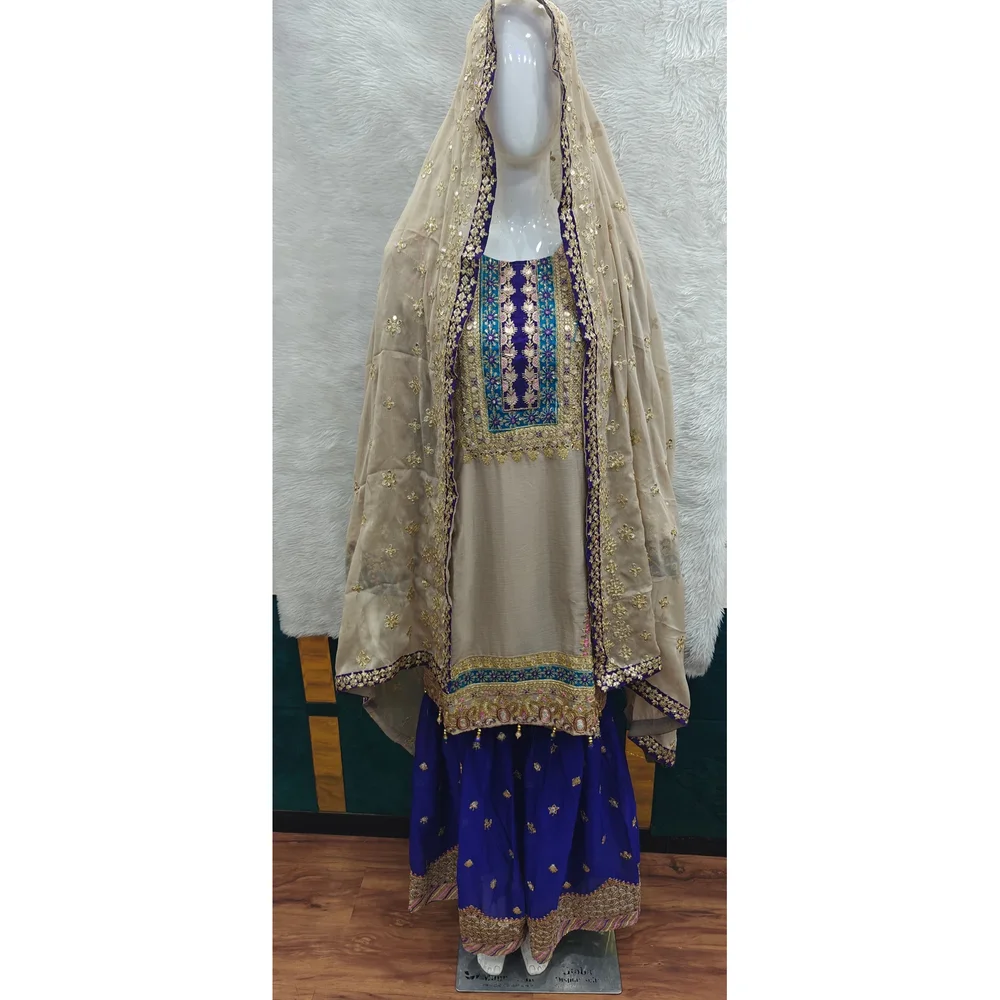 AYZEL Chiffon Garara for Wedding Formal - Textiles & Apparel by Ayzel Pvt. Ltd.