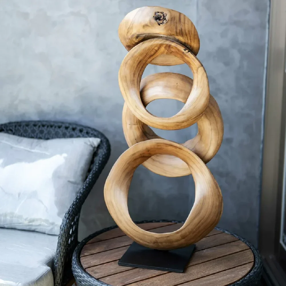Spiritual Theme Sculpture - Home & Kitchen by Wooden Owl Design Pvt. Ltd.