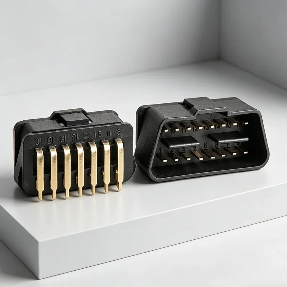 J1962 16-Pin Male OBD-II Connector (Open-Shell Design) - Electronics & Electrical by Sunyash Multi Trading Pvt. Ltd.