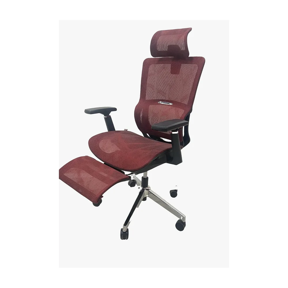 Maroon Mid Back Executive Chair with Lumbar Support - Furniture & Interiors by IAFA Furniture Pvt. Ltd.