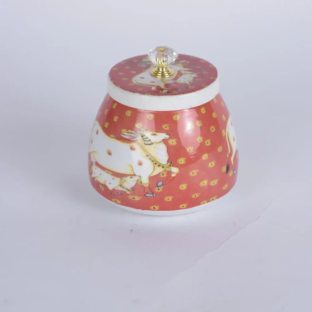 Traditional Handcrafted Decorative Jars (Set of 2) - Home & Kitchen by Deewin Dreamz