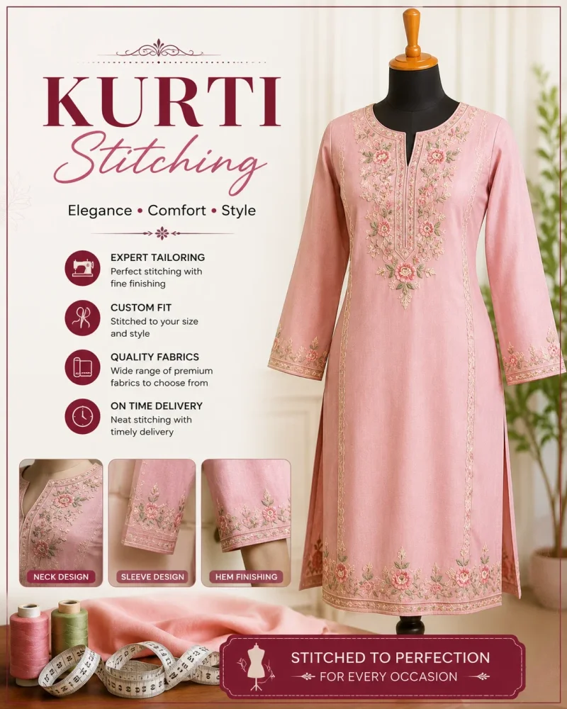 Custom Fit Kurtis - Textiles & Apparel by Shabnam Designers