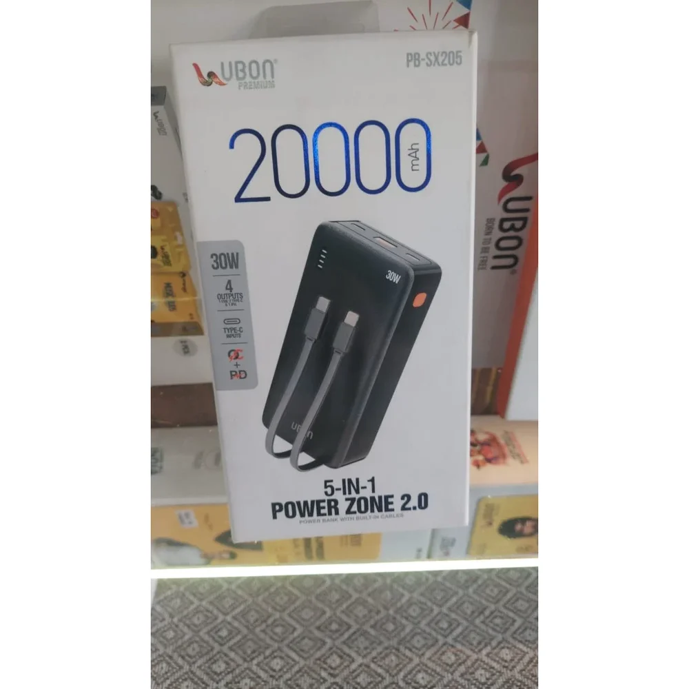 Ubon 20000 mAh Power Bank - Electronics & Electrical by Paras Enterprises