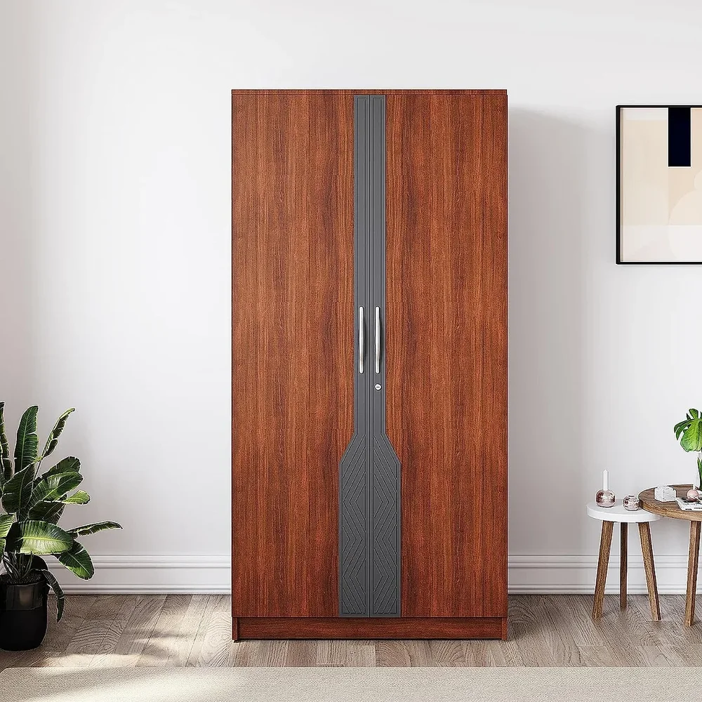 Engineered Wood Two Door Wardrobe - Furniture & Interiors by Upcycle Furnishing India