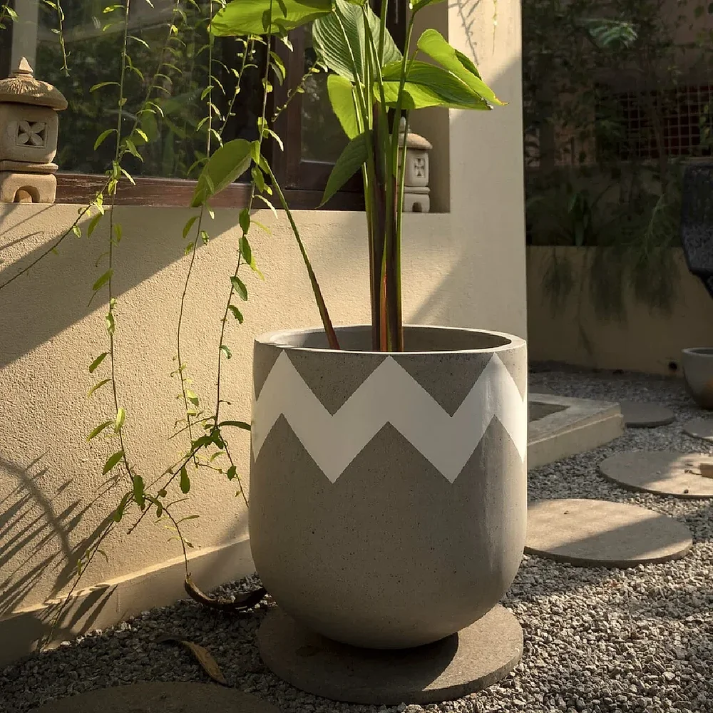 Fibre Cement Planter - Construction & Building Materials by Wooden Owl Design Pvt. Ltd.