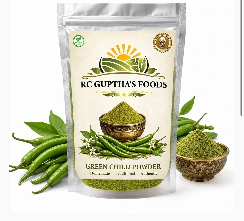 Green Chilli Powder - Food & Agriculture by RC Guptas Foods