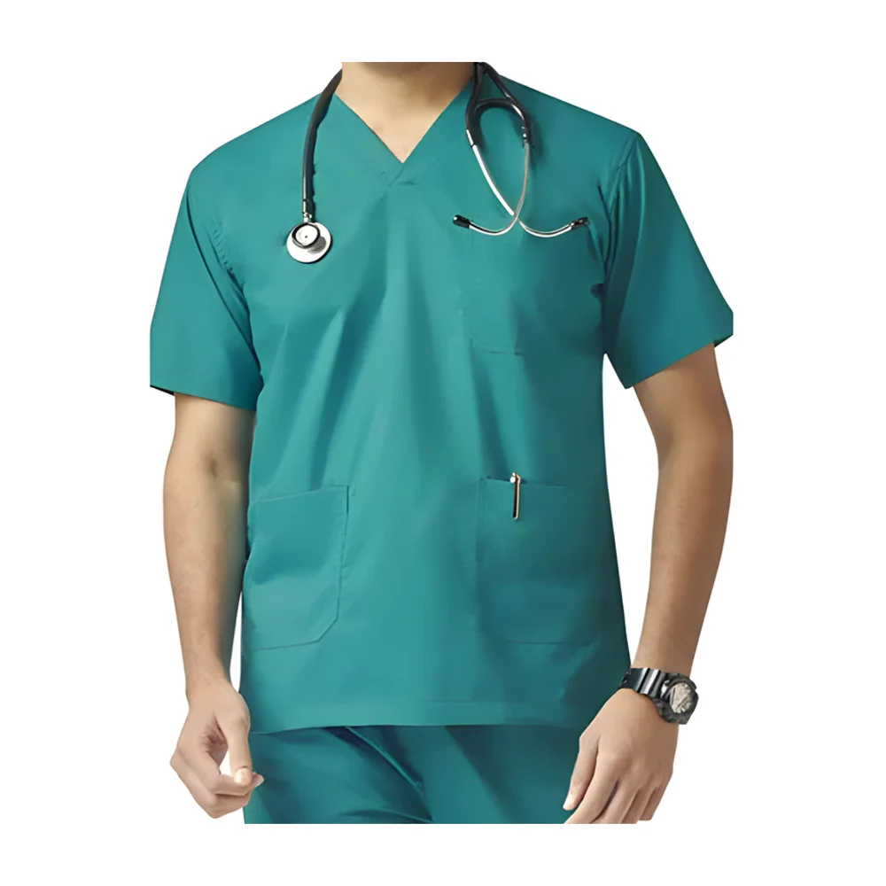 Kifzi Antimicrobial Spandex Men's Scrub Suit - Textiles & Apparel by Accurate Surgicals