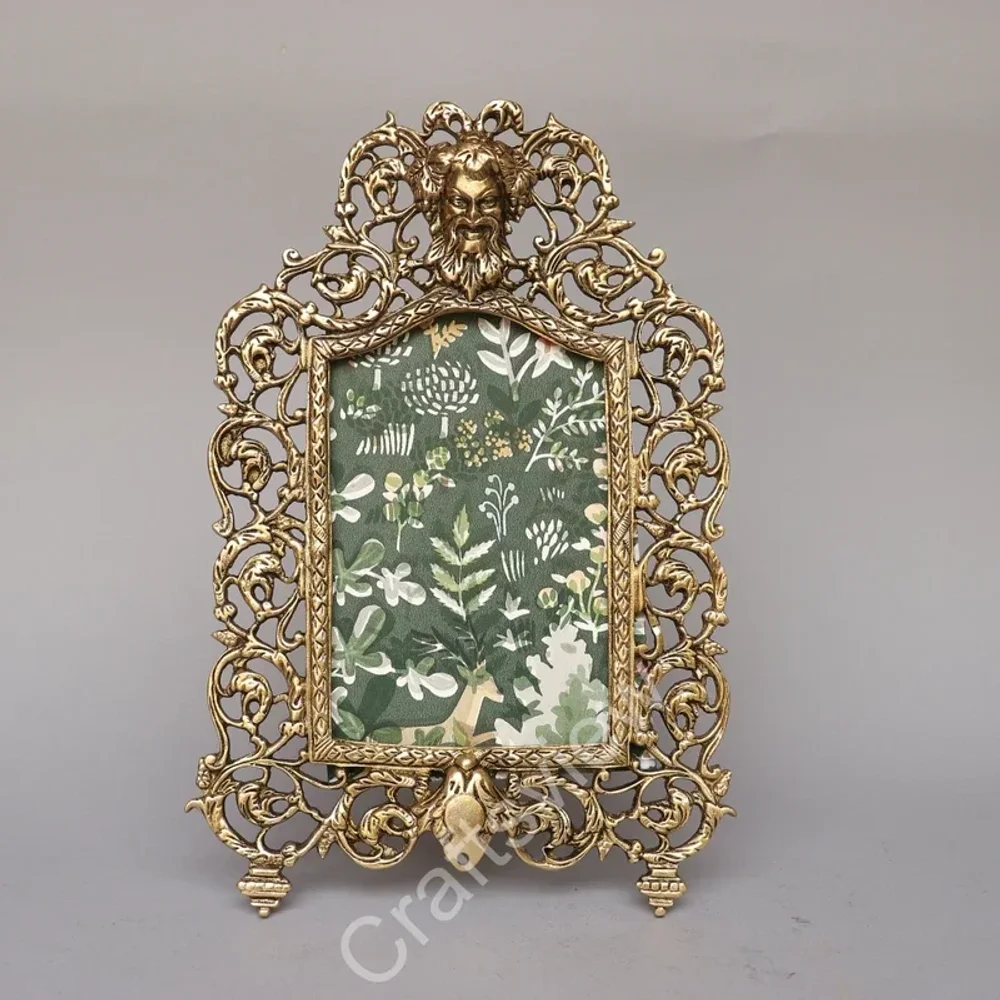 Brass Vintage Tabletop Photo Frame - Home & Kitchen by Craftsview